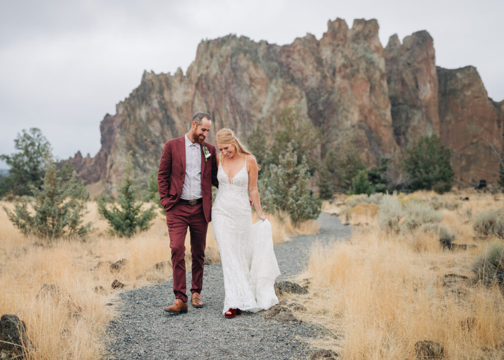 Smith Rock Intimate Wedding Bend Oregon